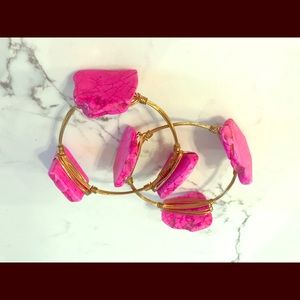 Natural stone bangle